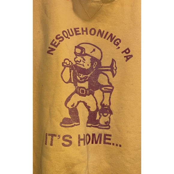 Vintage Pennsylvania Mining Town Russell Distressed Crewneck Sweatshirt Mens XL - Picture 9 of 11